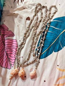 Boho Shell Necklace Set