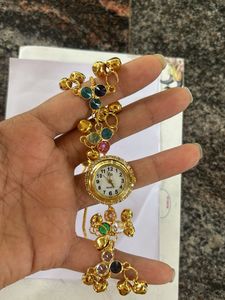 Boho Beaded Charm Bracelet Watch