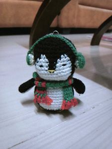 Crochet Penguin Keychain