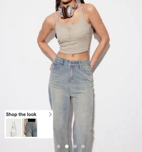 Tan Henely Crop Top