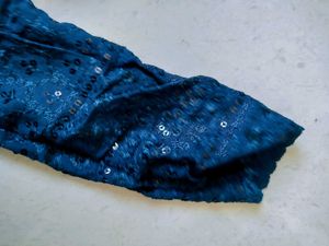 Stunning Blue Sequined Kurta