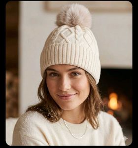 Cozy Cable Knit Pom-Pom Beanie