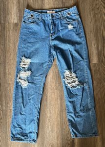 imported cut out jeans