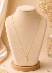 Elegant Gold Plated Pendant Necklace