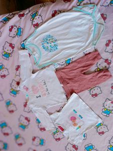 Combo Pack Of Romper Baby Suit And Towel