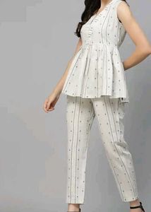 Stylish top with pant co-ord set