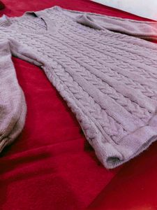 Cozy Cable Knit V-Neck Sweater