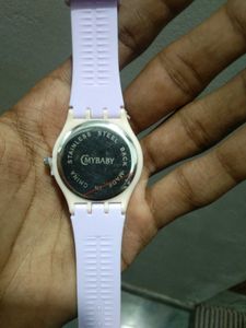 Cute Purple &amp; White Watch