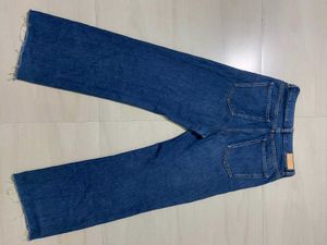 MANGO Pure Cotton Wide Leg High-Raise
