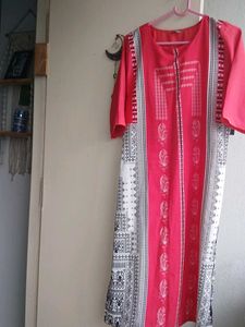 Vibrant Pink Printed Kurta
