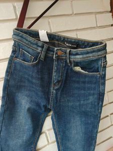 Blue Winter Skinny Jeans for Women