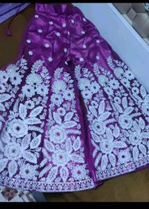 Embroidered Purple Kurta Suit