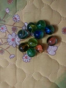 Vintage Glass Marbles - Collection (10 Pieces)