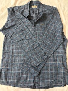 Men's Blue Checkered Shirt