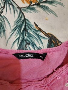 Embroidered Pink Kurti