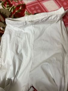 Women's White Straight Leg Pants