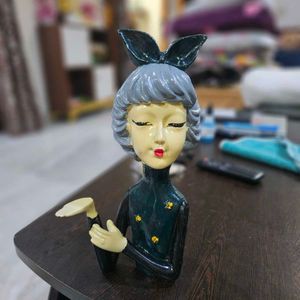 Girl with Tray Statue Showpiece