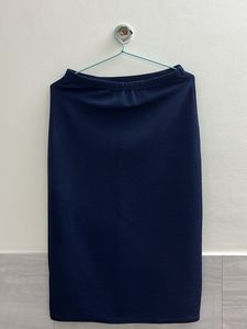 Navy Blue Straight Skirt
