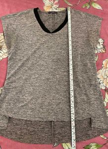 Code by Lifestyle Grey V-Neck Tunic Top