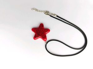 Grunge Y2k Swirl Chunky Star Necklace