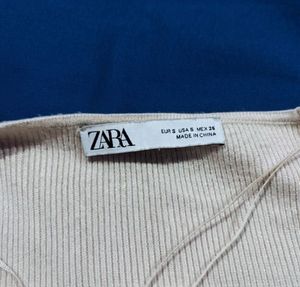 beige zara Bodycon Dress