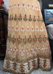 Beautiful Embroidered Peach Lehenga
