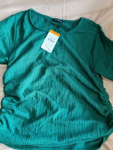 Emerald Green Casual Top Zudio XL size