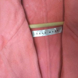 Coral Open Front Coat