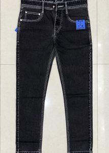 Men's Charcoal Wash Slim Fit Jeans