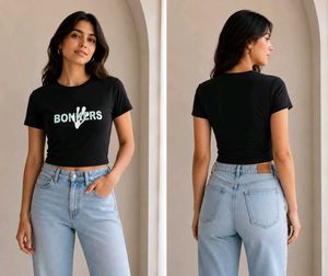 BONKERS black crop top🖤