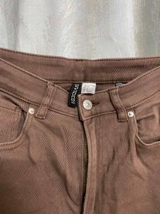 Brown Wide Leg Jeans