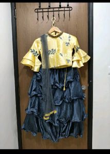 Girls' Party Wear Lehenga Choli Set
