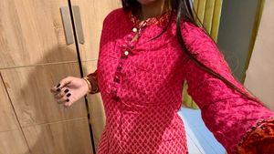 Vibrant Pink Printed Kurta