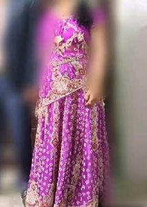 Stunning Purple Embroidered Lehenga Choli