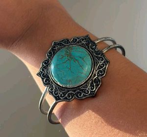 Bohemian Turquoise Cuff Bracelet