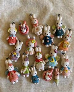 Cute Bunny Charms (Set of 3)