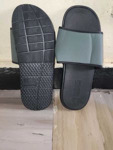 Primark Memory Foam Olive Green Slides(UK)