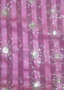 Pink Dupatta With Chamki &amp; Embroidery Work