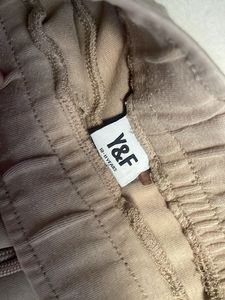 Beige Cargo Sweatpants
