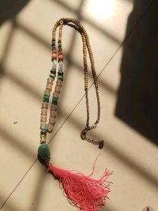Boho Beaded Tassel Necklace