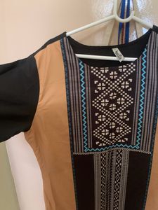 knee length kurti crepe material