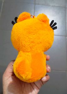 Cute Orange Plush Keychain