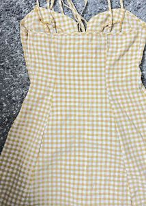 Yellow Gingham Dress