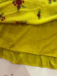 Vibrant Floral Print Anarkali Gown