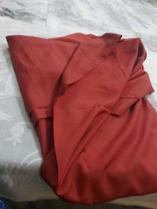 Rust Colour Dress Material Fabric