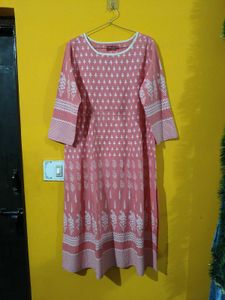 Stylish Pink Printed Kurta for Women