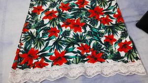 Floral Cami Top with Lace Trim