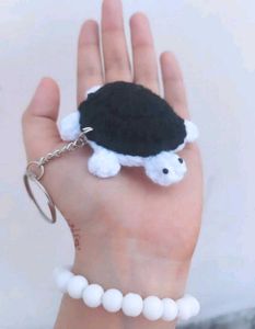 Crochet Turtle Keychain