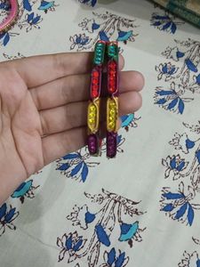 Colorful Beaded Bangles Set