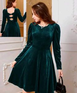 Elegant Velvet Party Dress